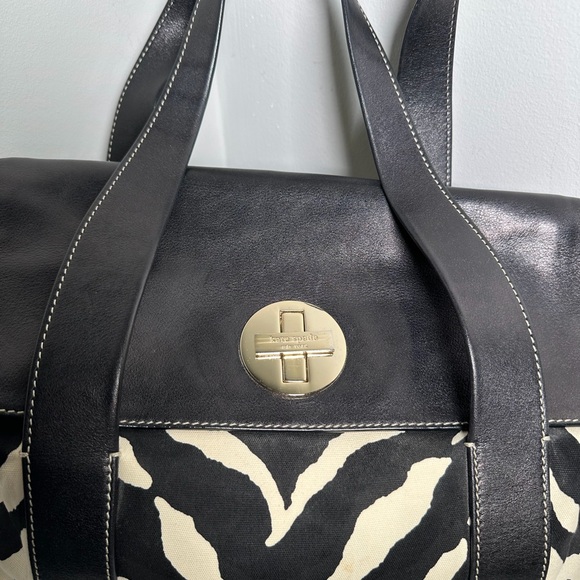 kate spade Black and White Zebra Print Tote - Picture 2 of 9